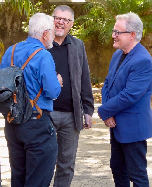 Deon Meyer en Coenie de Villiers in gesprek